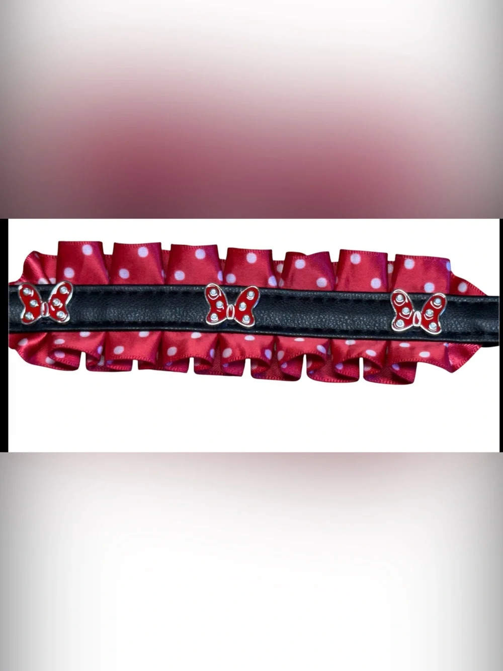NWOT Disney Dog Collar - Minnie Mouse Ruffles SZ S - Picture 4 of 8